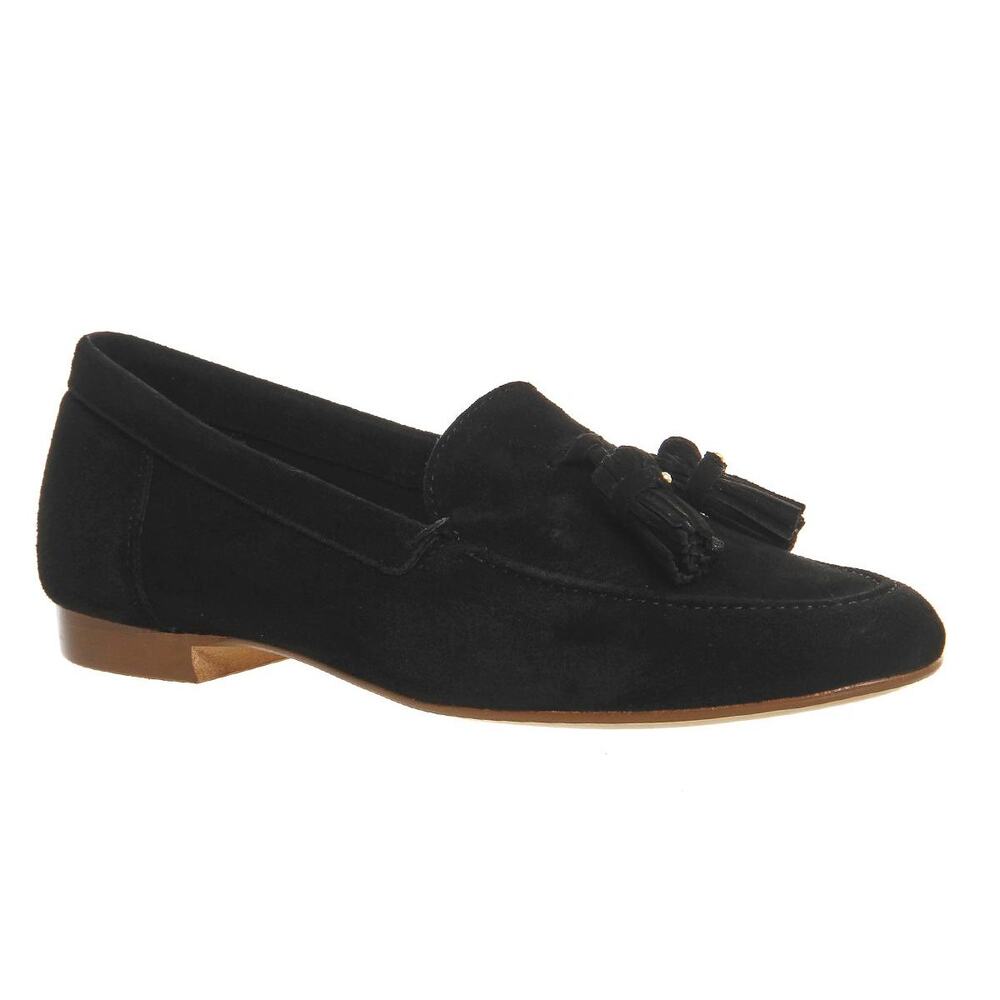 Office London Retro Black Leather Suede Loafers Size 39 - Picture 10 of 13